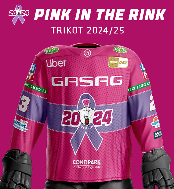 Eisbären Berlin Pink in the Rink Trikots 2024/2025