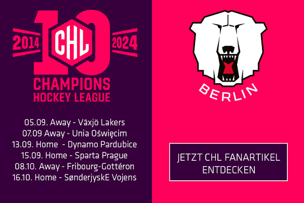 Eisbären Berlin CHL Fanartikel 2024