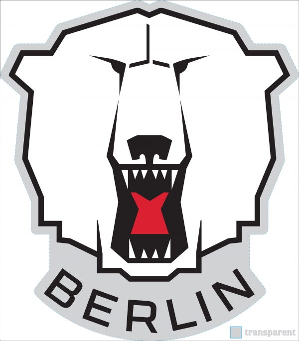 Eisbären Berlin - Aufkleber - Logo - 40x35cm 3-farbig - außen