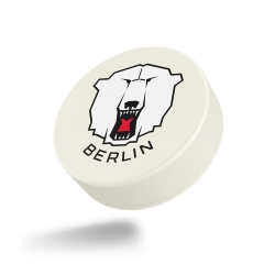 Eisbären Berlin - Puck - WEISS - Logo Bärenkopf