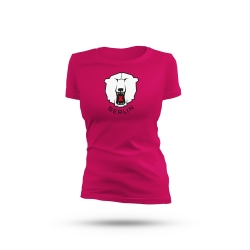 Eisbären Berlin - Frauen Logo T-Shirt - magenta - Gr: L