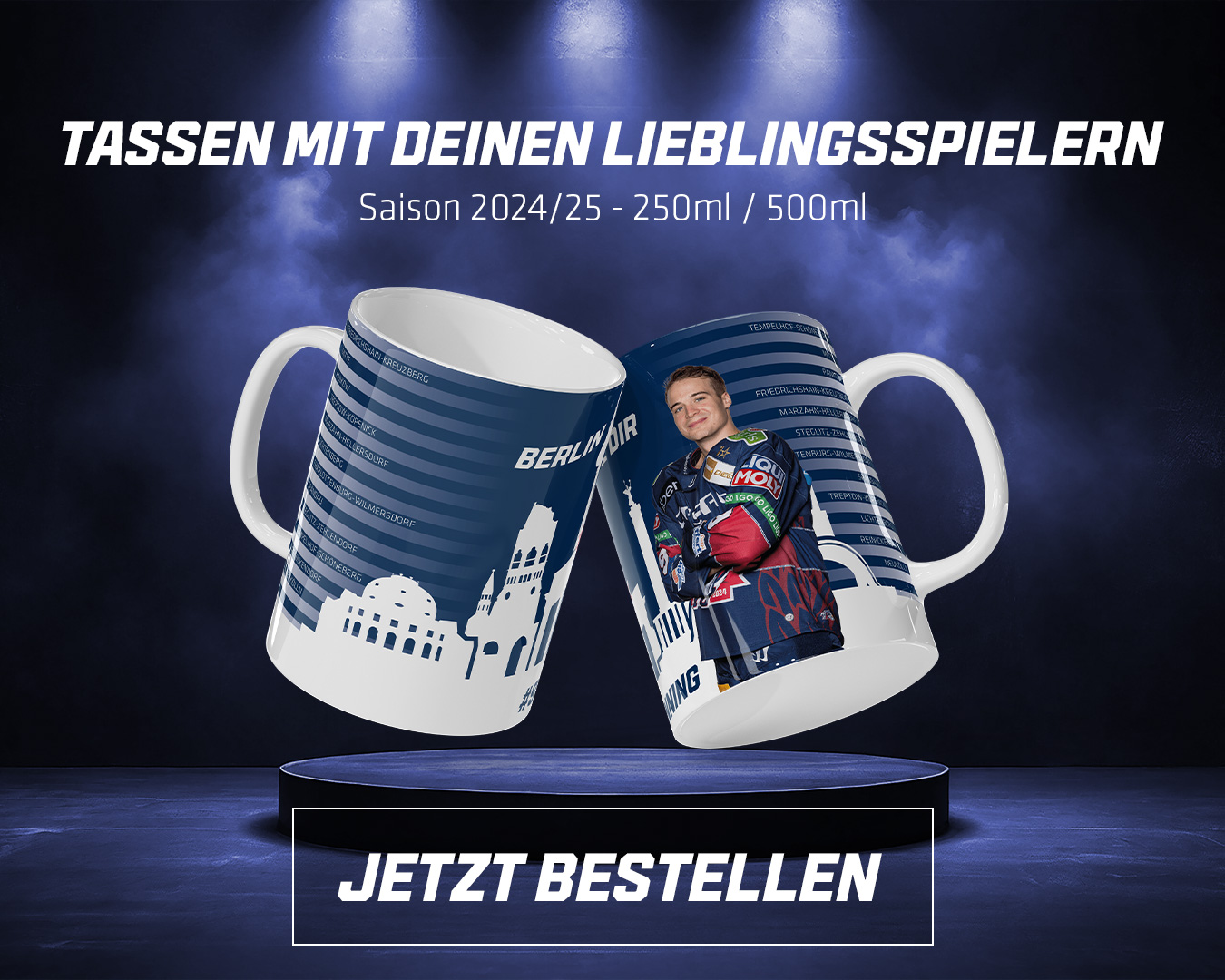 Eisbären Berlin Spielertassen 2024/25